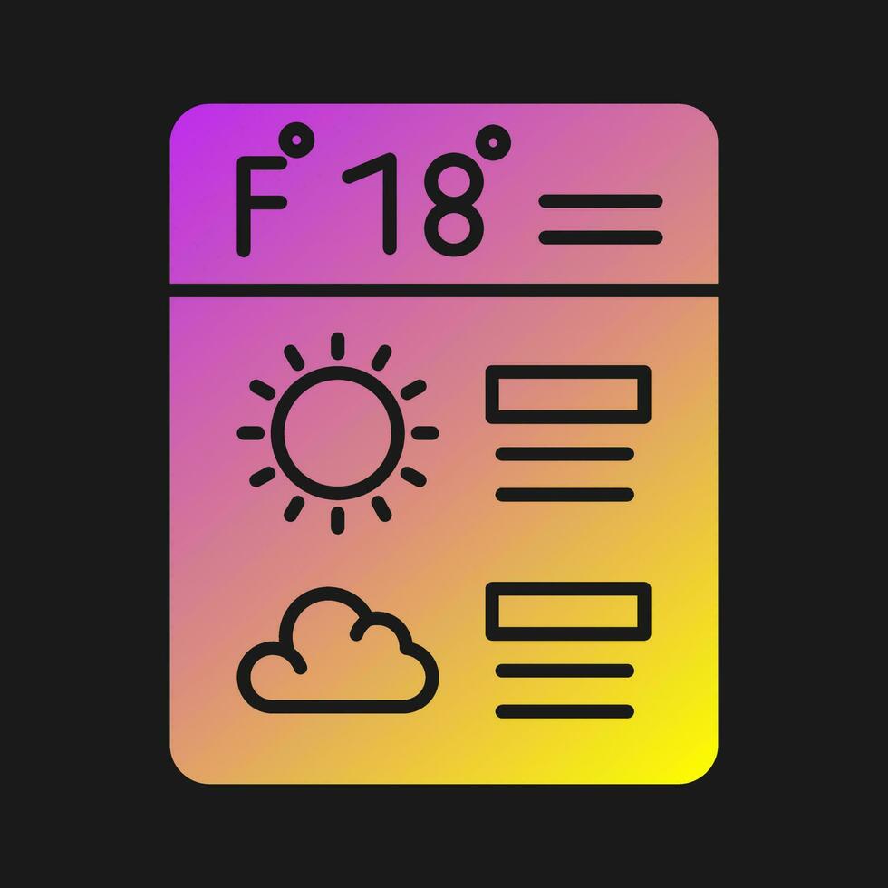 Forecast Vector Icon