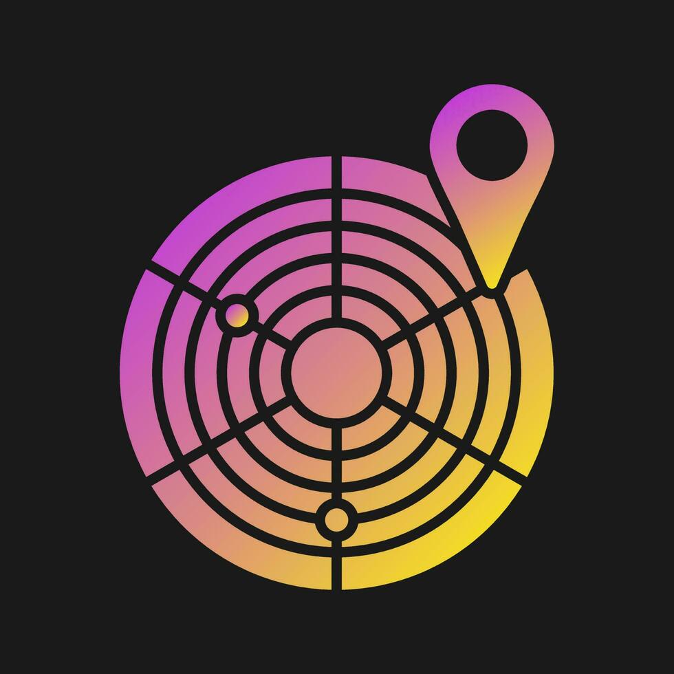 Radar Vector Icon