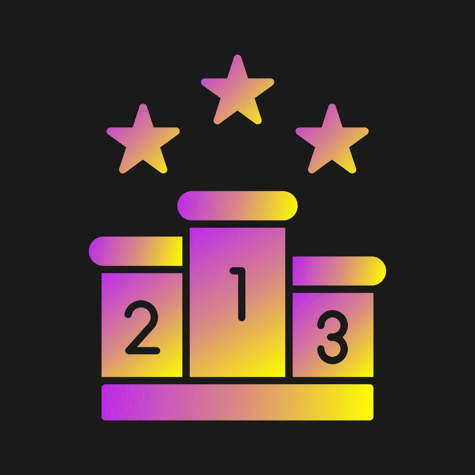 Podium Vector Icon