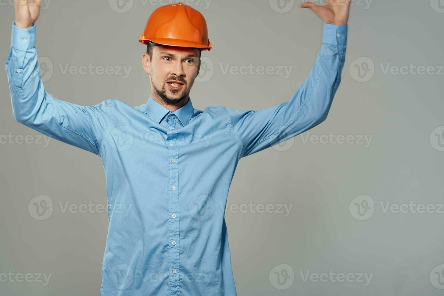 man engineer Professional Job isolated background photo