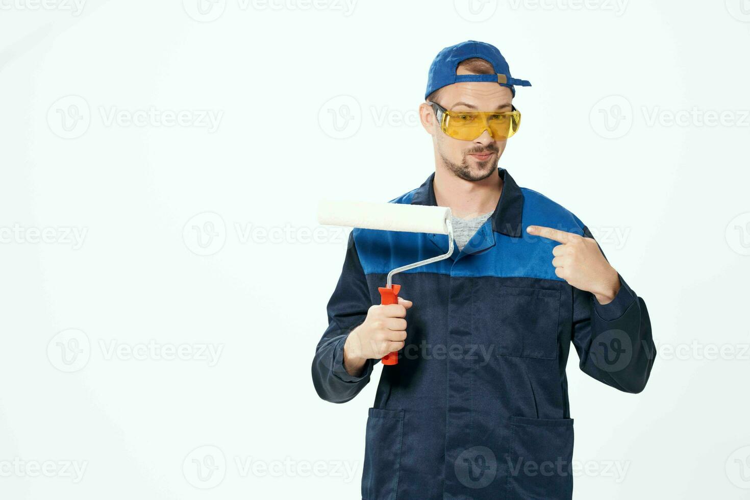 male painter construction professional job service photo