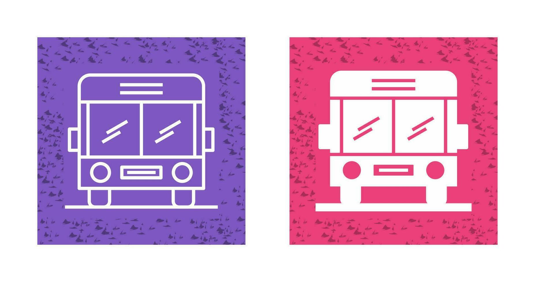 icono de vector de autobús escolar