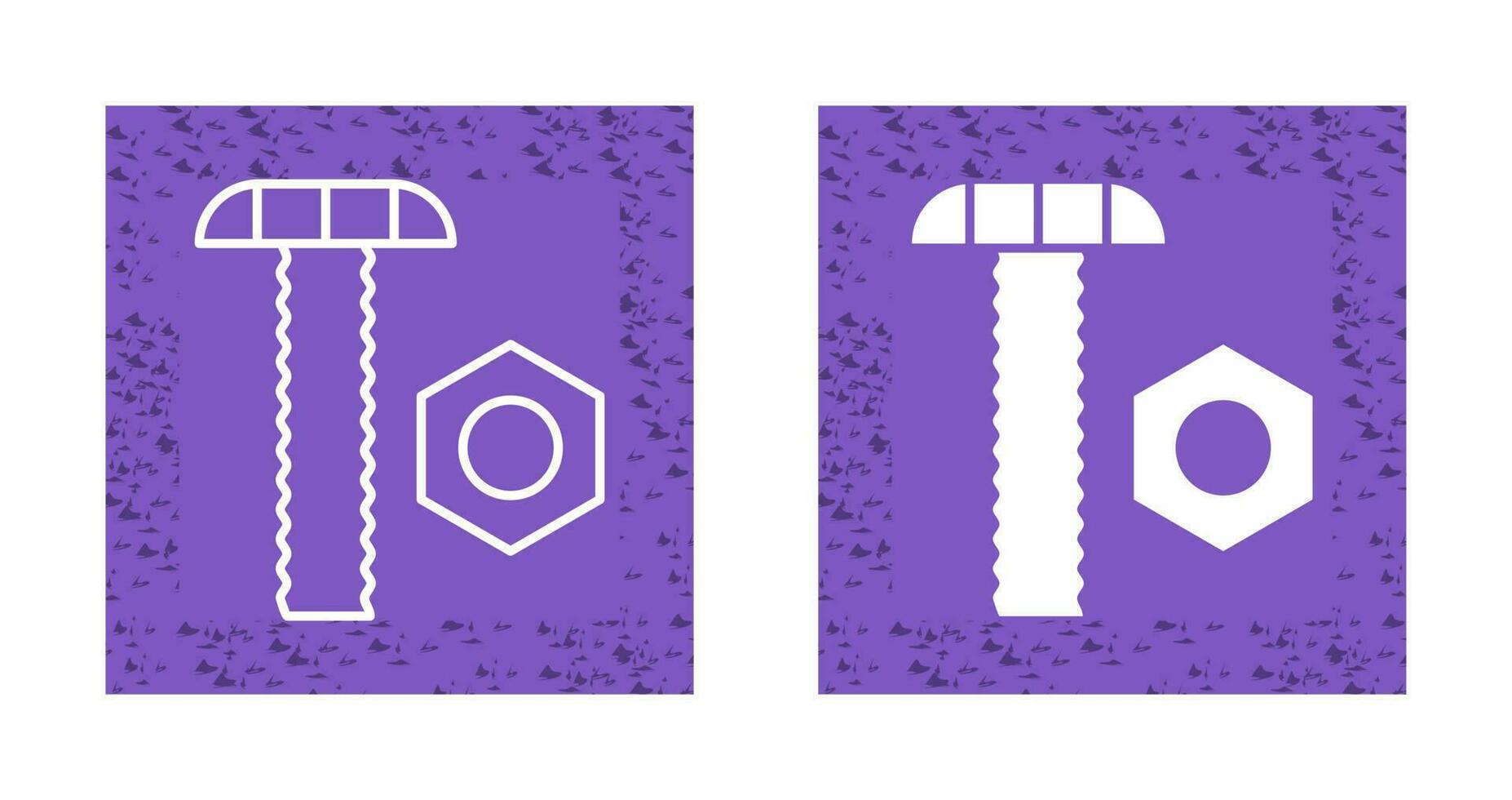 Nut and Bolt Vector Icon