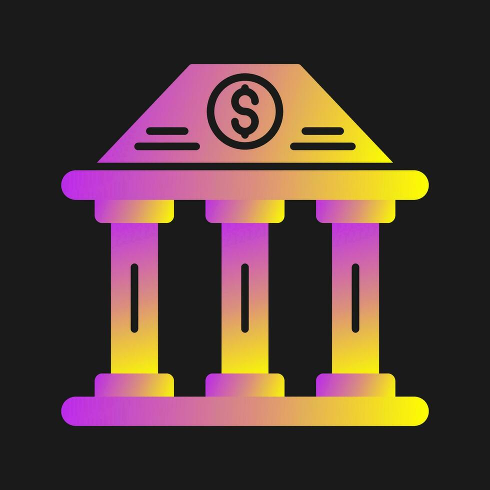 Bank Building Vector Icon