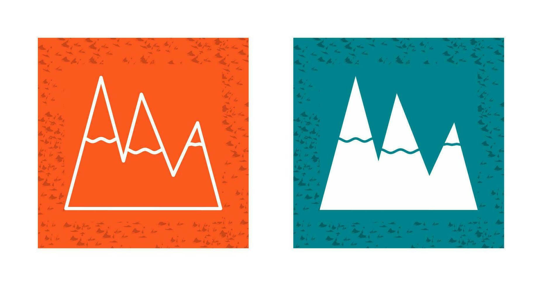 Ice Top Mountain Vector Icon