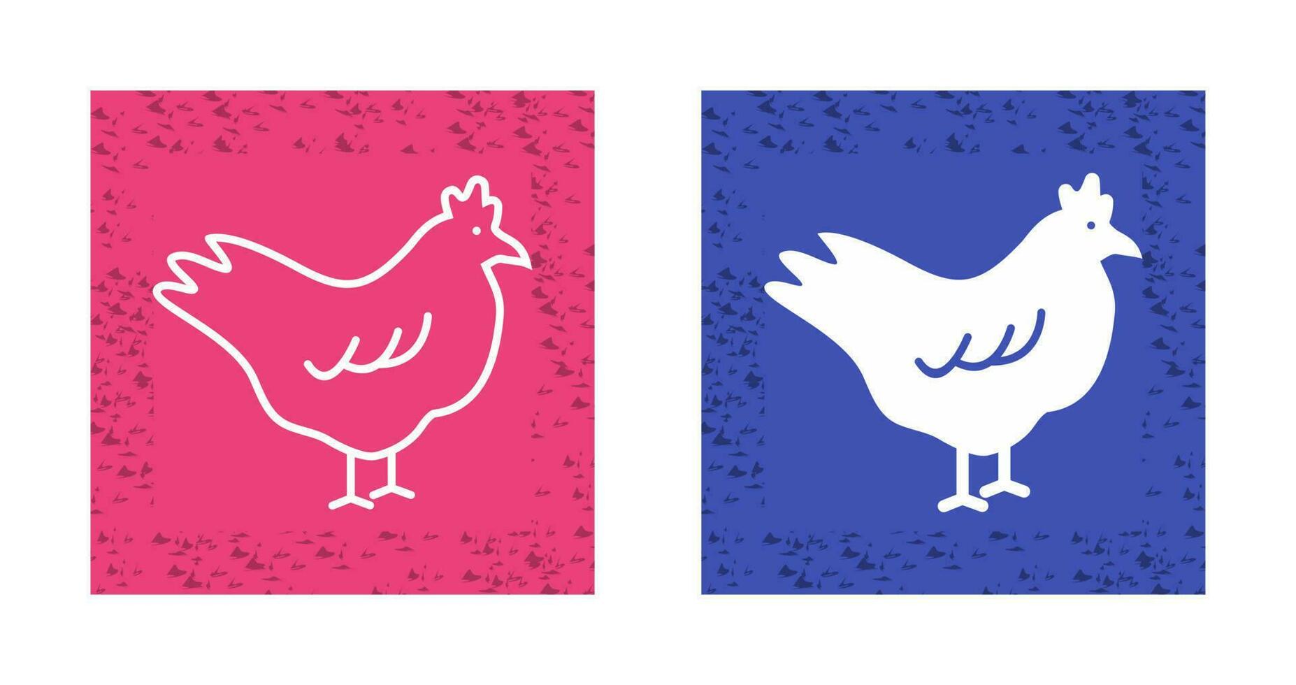 icono de vector de pollo