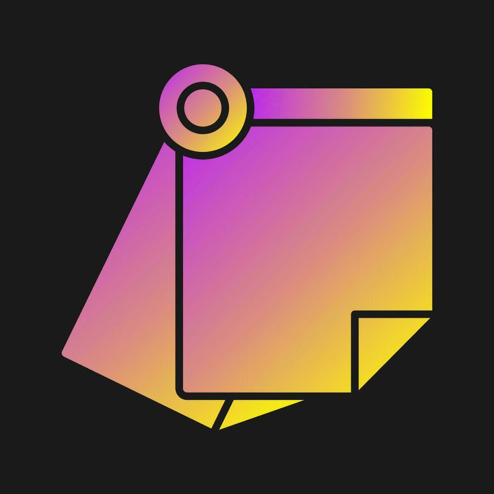 Sticky Note Vector Icon