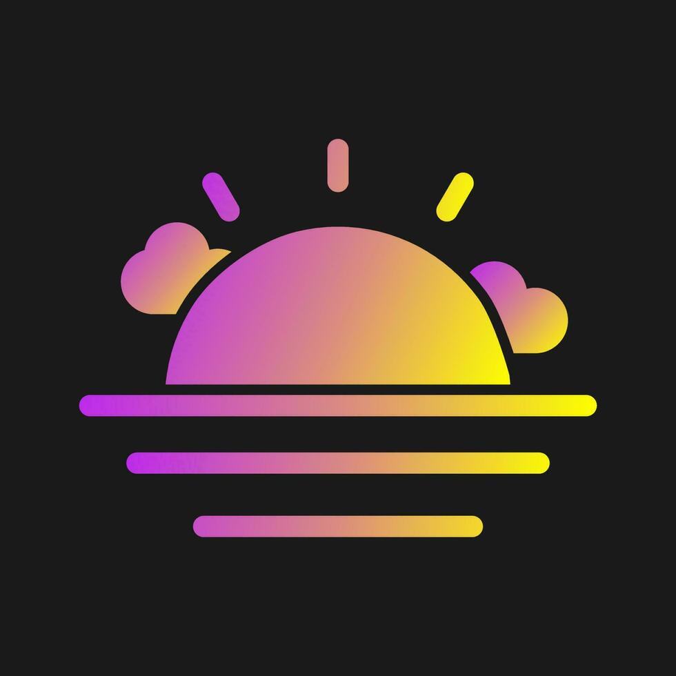 Sunset Vector Icon