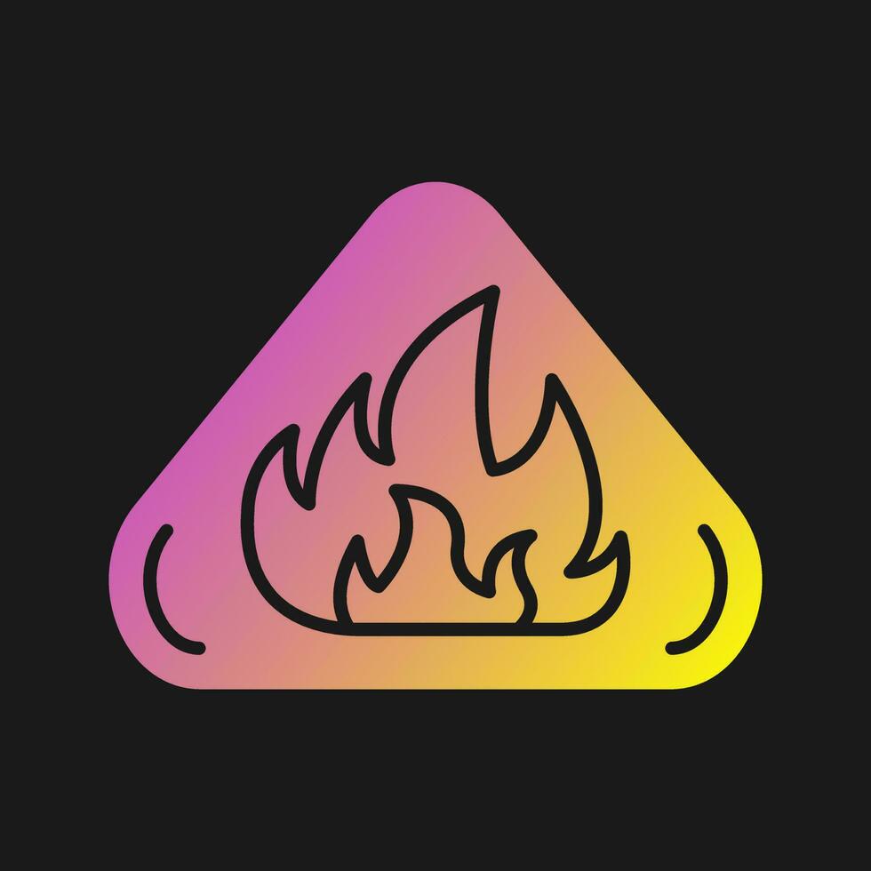 Fire Danger Vector Icon