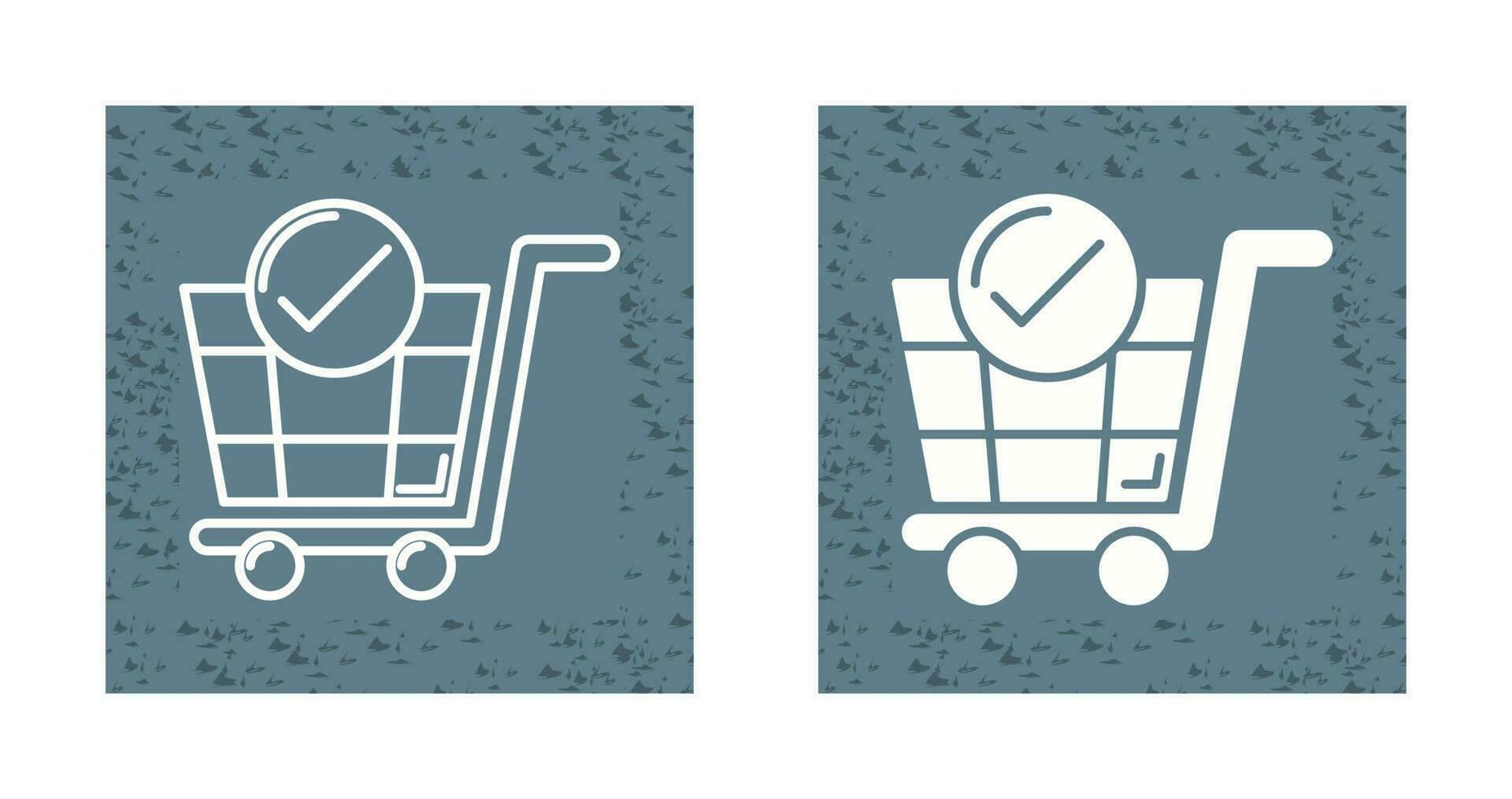 icono de vector de carrito de compras