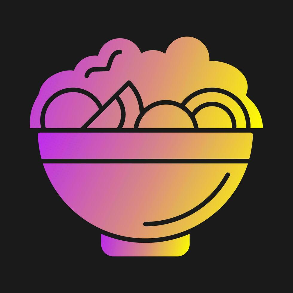 icono de vector de ensalada