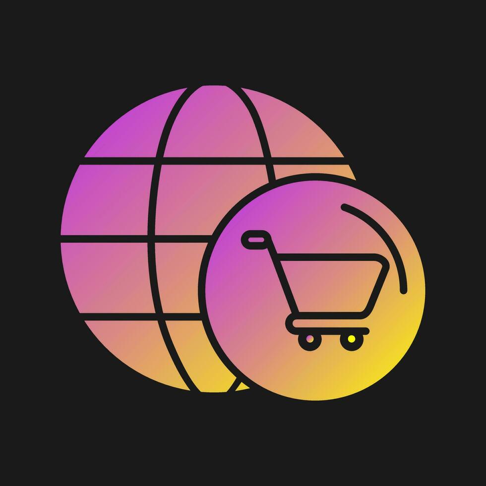 World Cart Vector Icon