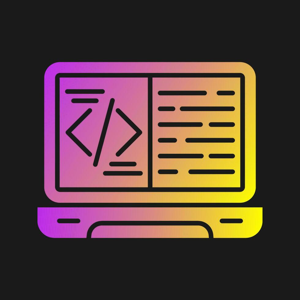 icono de vector de codificación
