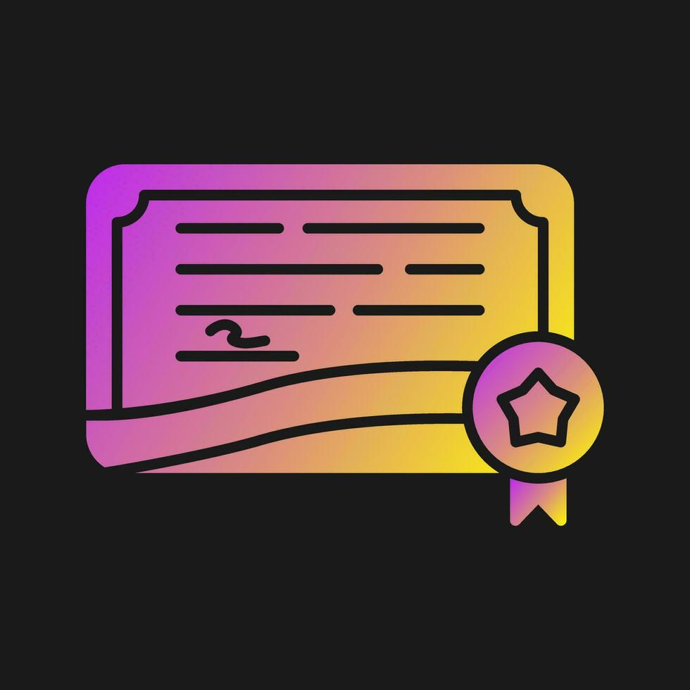 Certificate Vector Icon