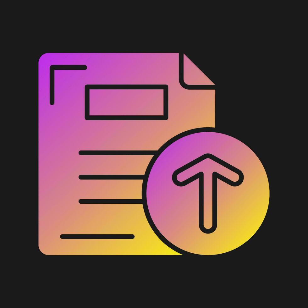 Files Upload Vector Icon