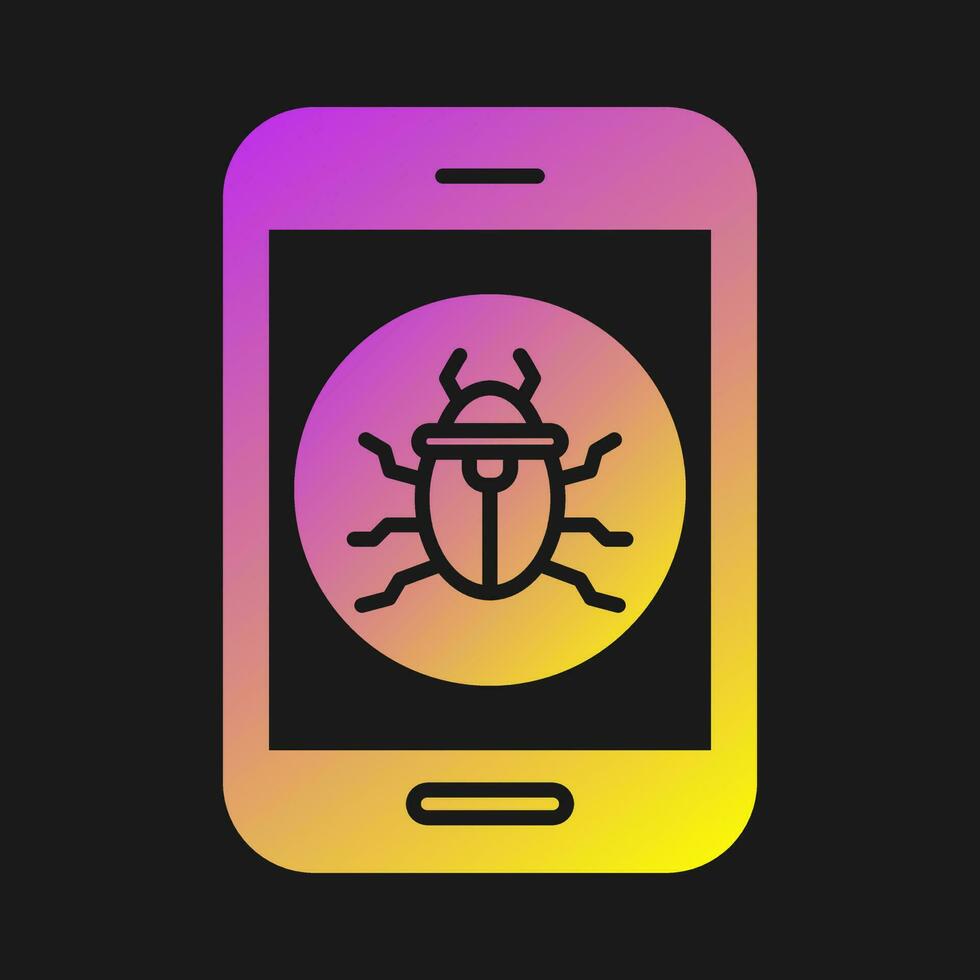 Mobile Virus Vector Icon
