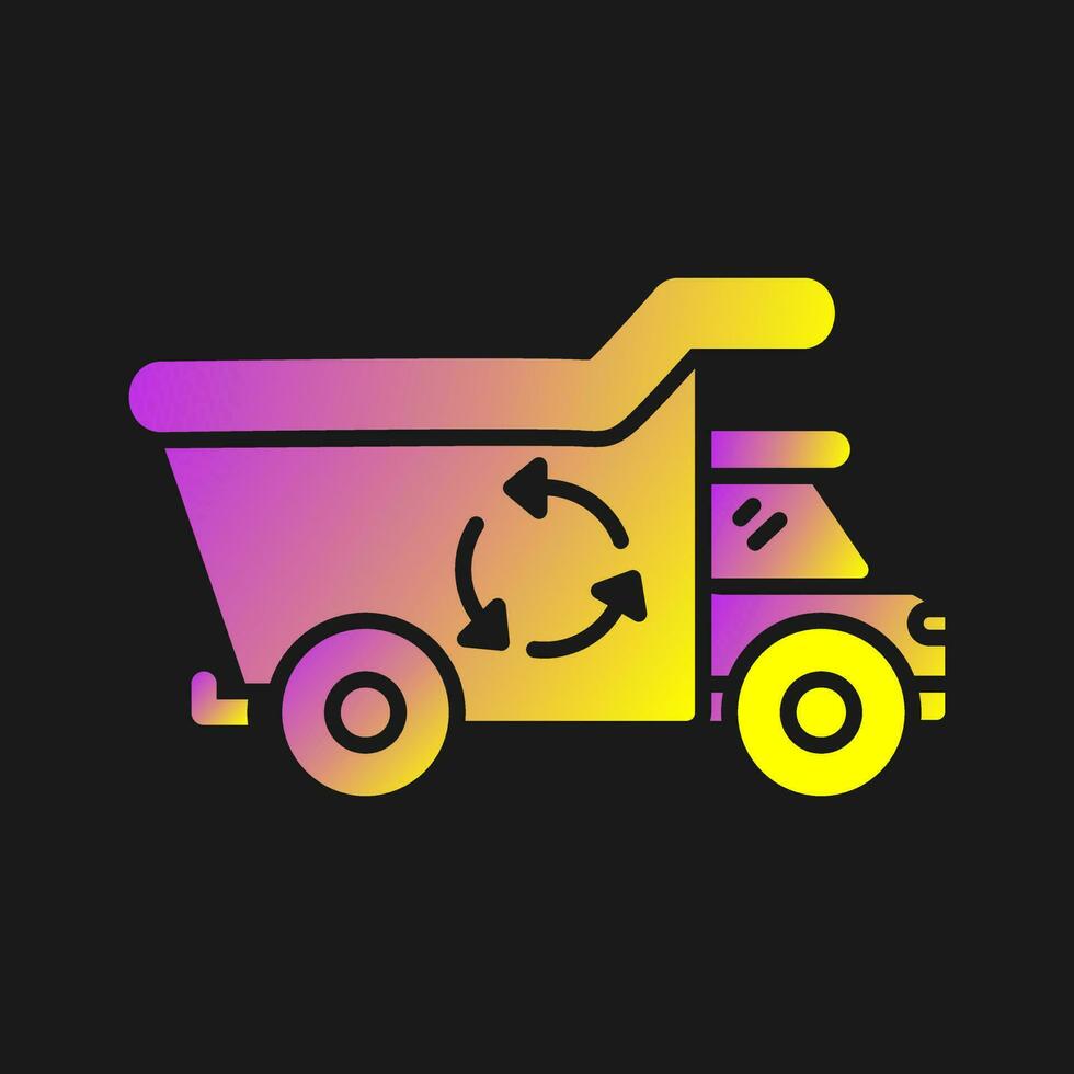 Recycling Truck Vector Icon