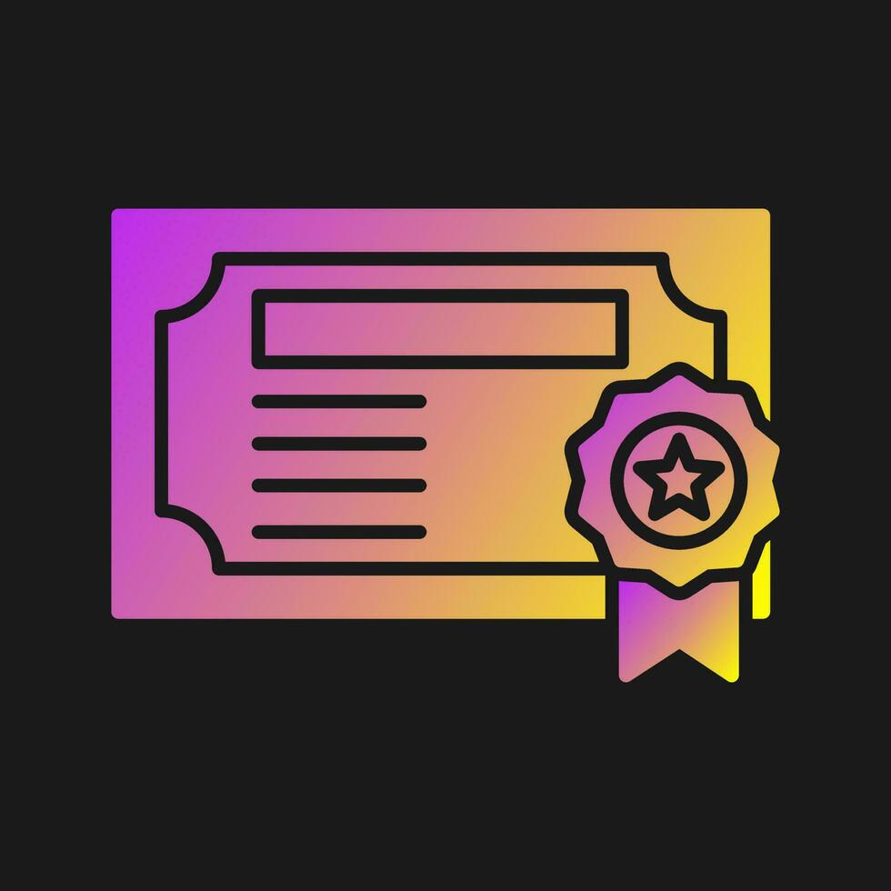 Certificate Vector Icon