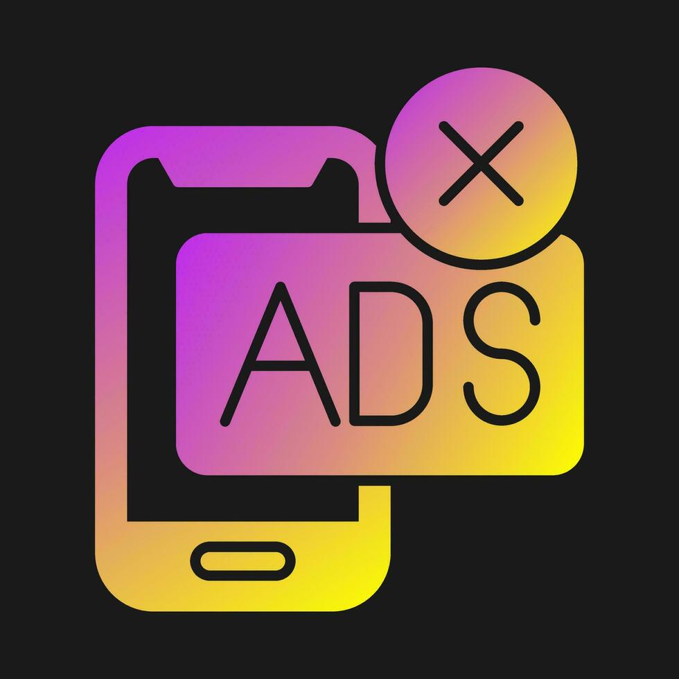 AD Block Vector Icon