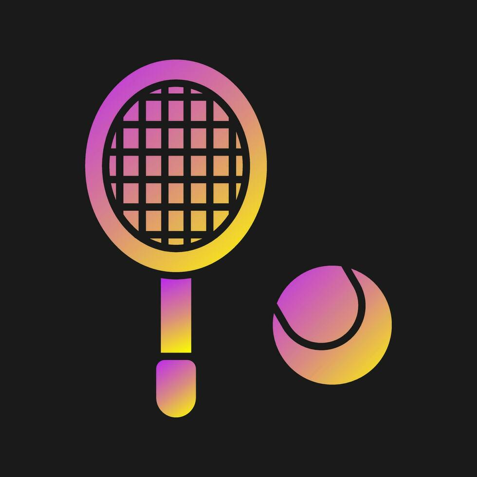 icono de vector de tenis