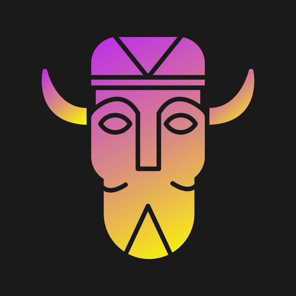 African Mask Vector Icon