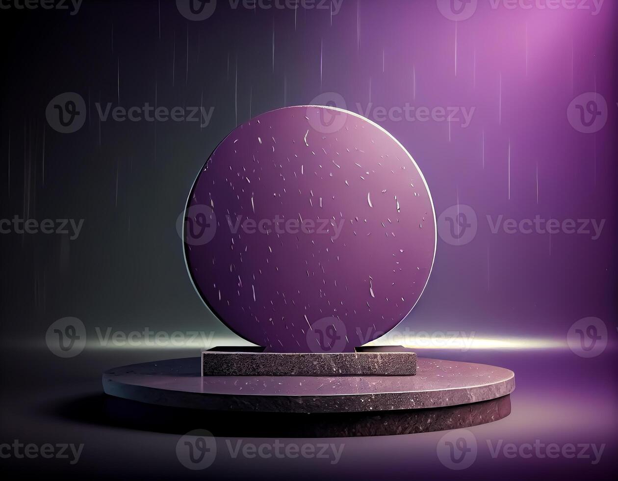 Abstract 3d podium for product presentation with geometric shapes, Empty round podium,Platforms for product presentation show new product background. photo