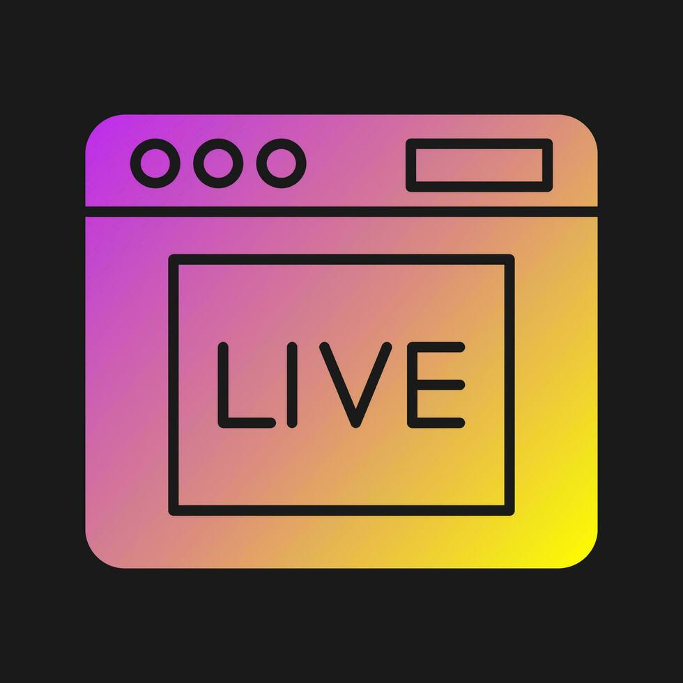 Live Vector Icon
