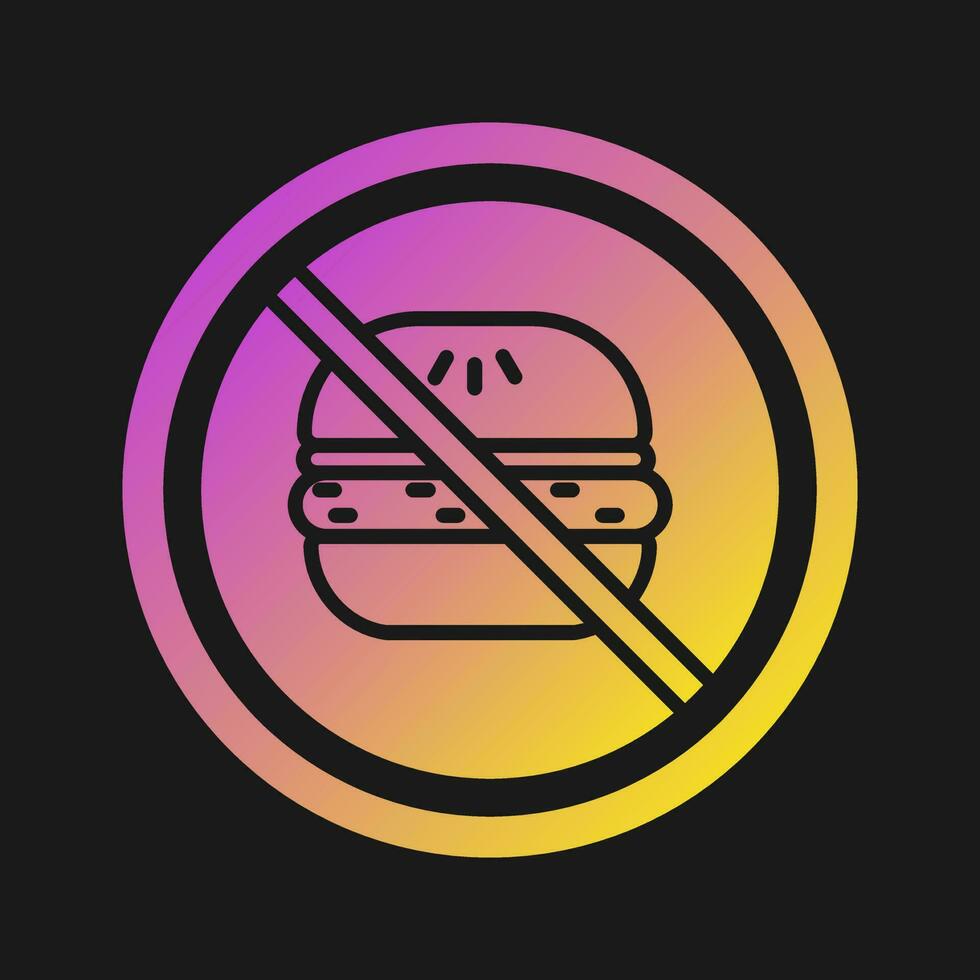 No Eating Vector Icon