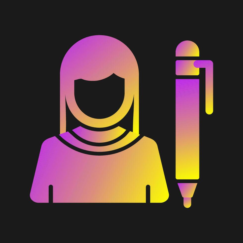 Writer Vector Icon