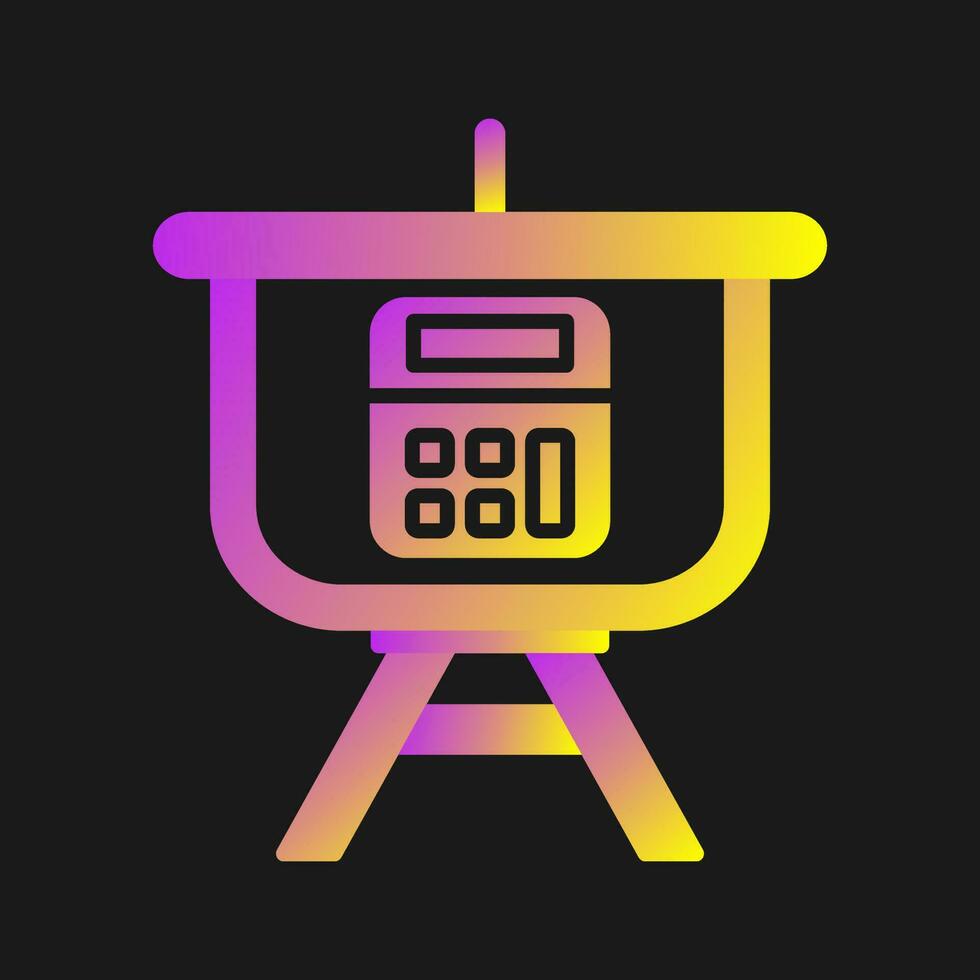 Calculation Presentation Vector Icon