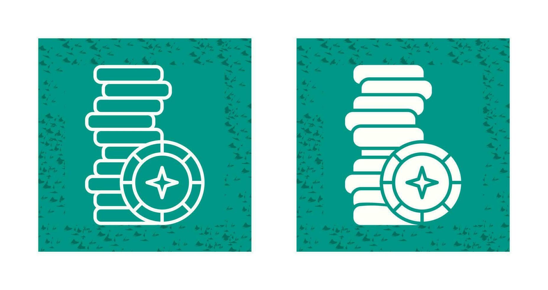 Poker Chips Vector Icon