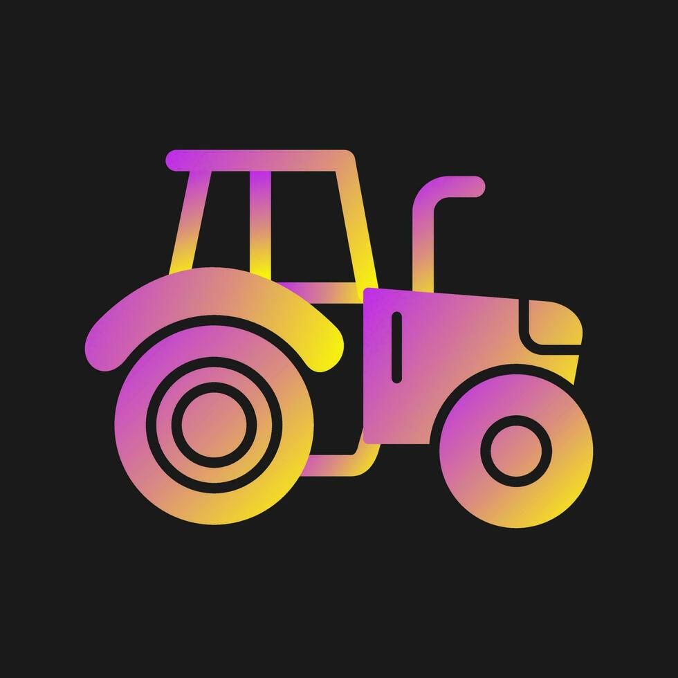 icono de vector de tractor