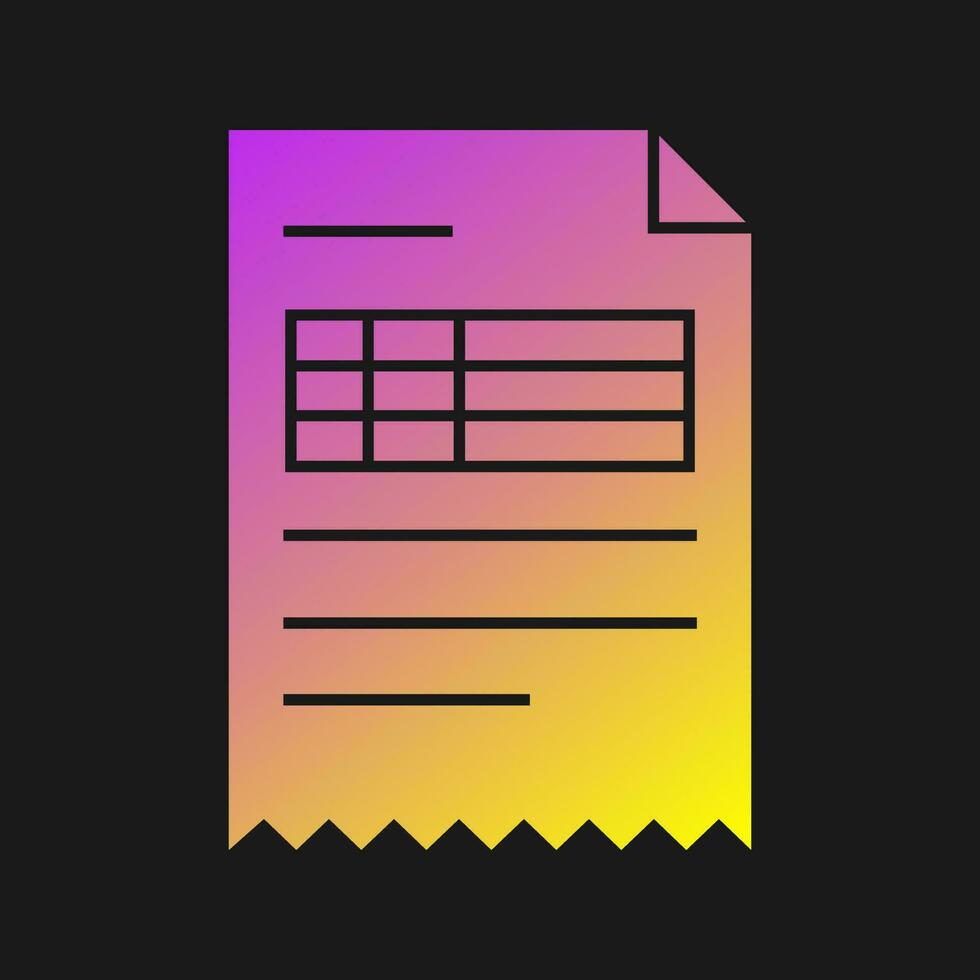 Invoice Vector Icon