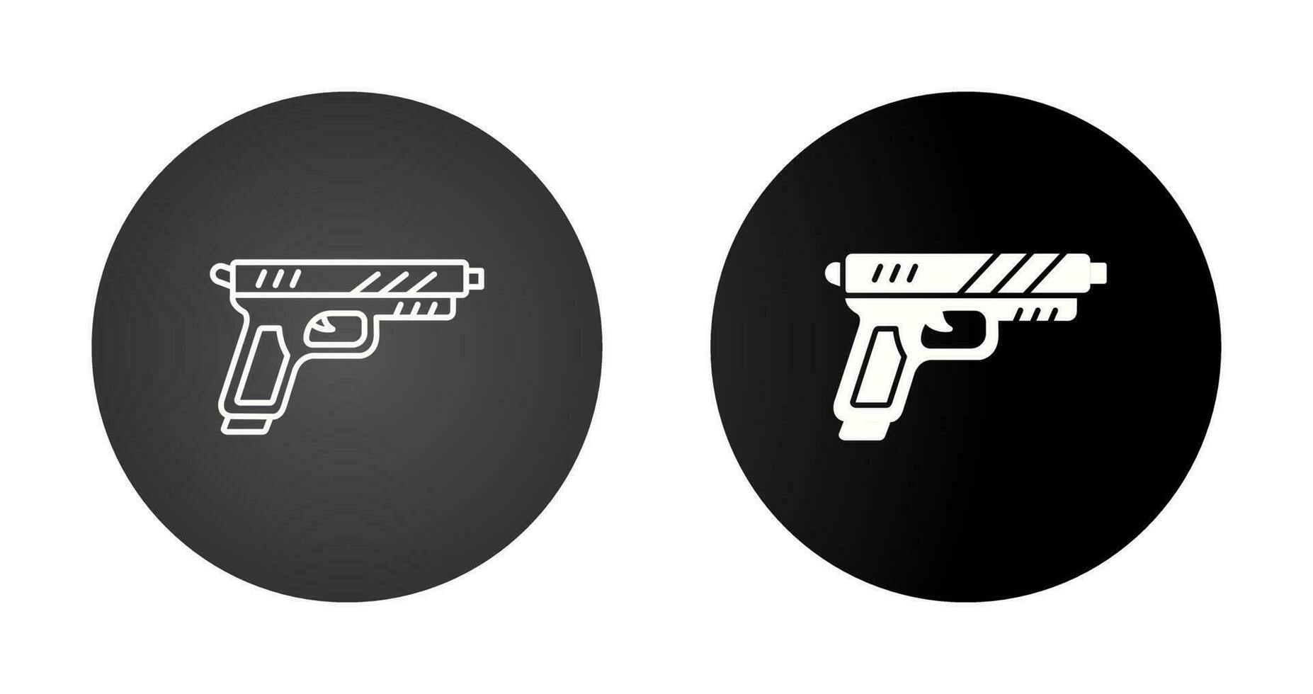 pistol vector icons