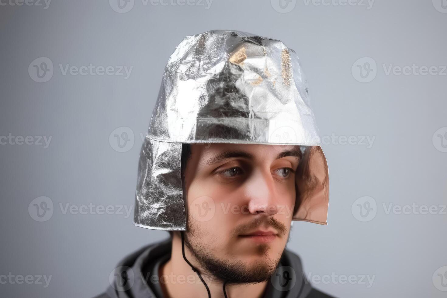 Aluminium Foil Hat Isolated On White Background Symbol For Conspiracy  Theory And Mind Control Protection Stock Photo - Download Image Now - iStock