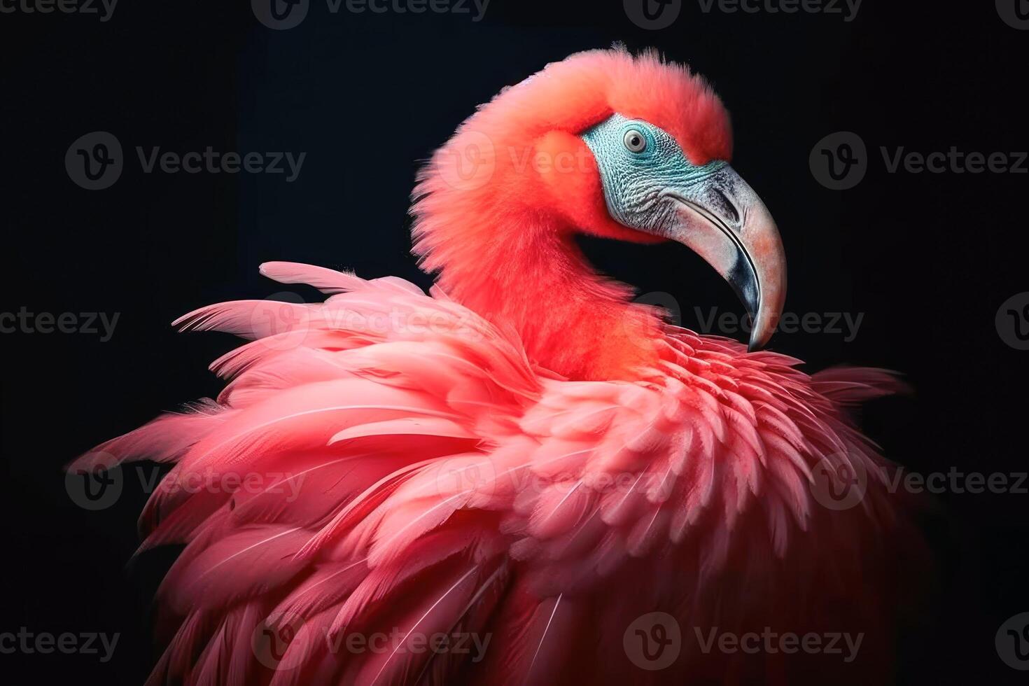 Mesmerizing bird portrait photography created with technology. photo