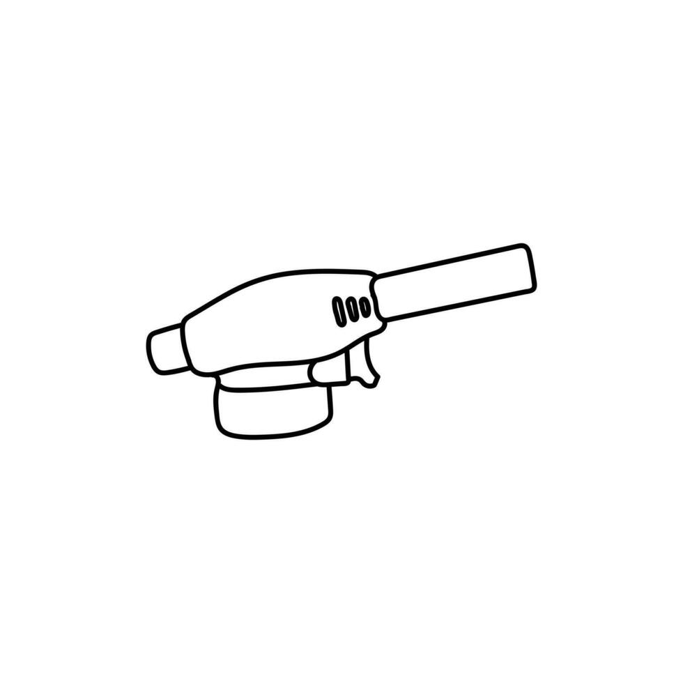 Gas cylinder Burner Line Simple Logo vector