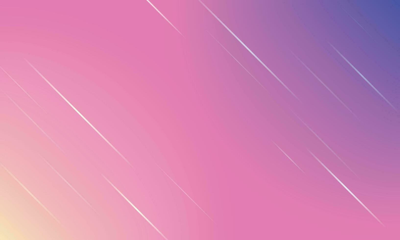 Lines with gradient blue and pink light on purple background. vector