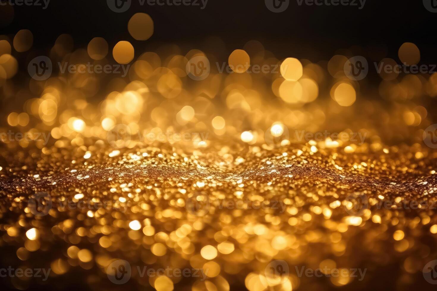 Golden glitter background created with technology. photo