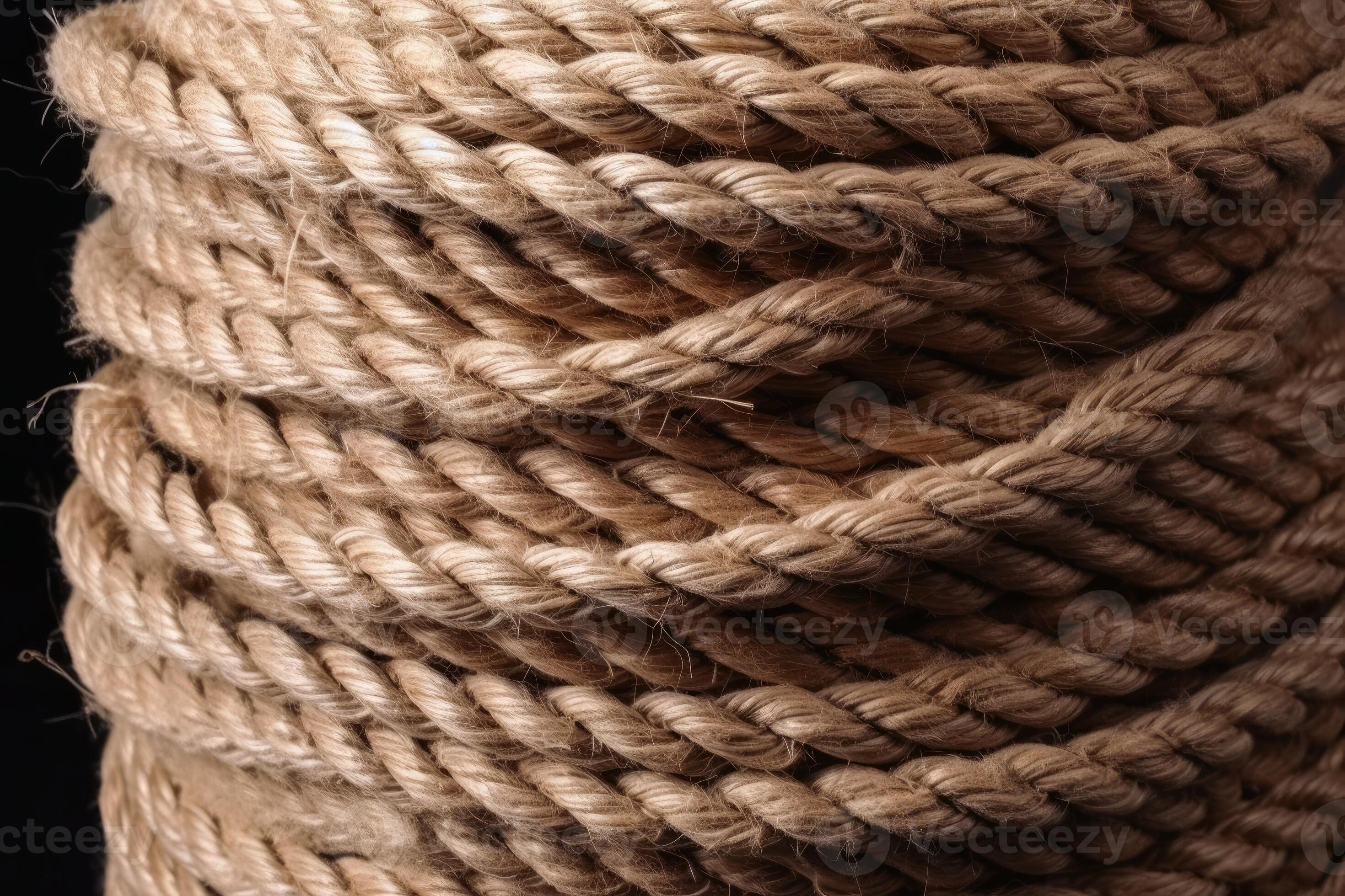 Braided rope on a roll background texture created with generative AI  technology. 23773578 Stock Photo at Vecteezy