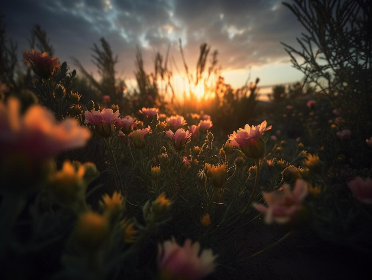 Spring Flower Natural Background Illustration photo