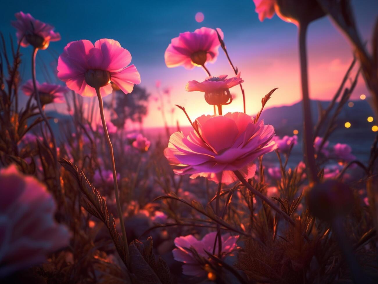 Spring Flower Natural Background Illustration photo