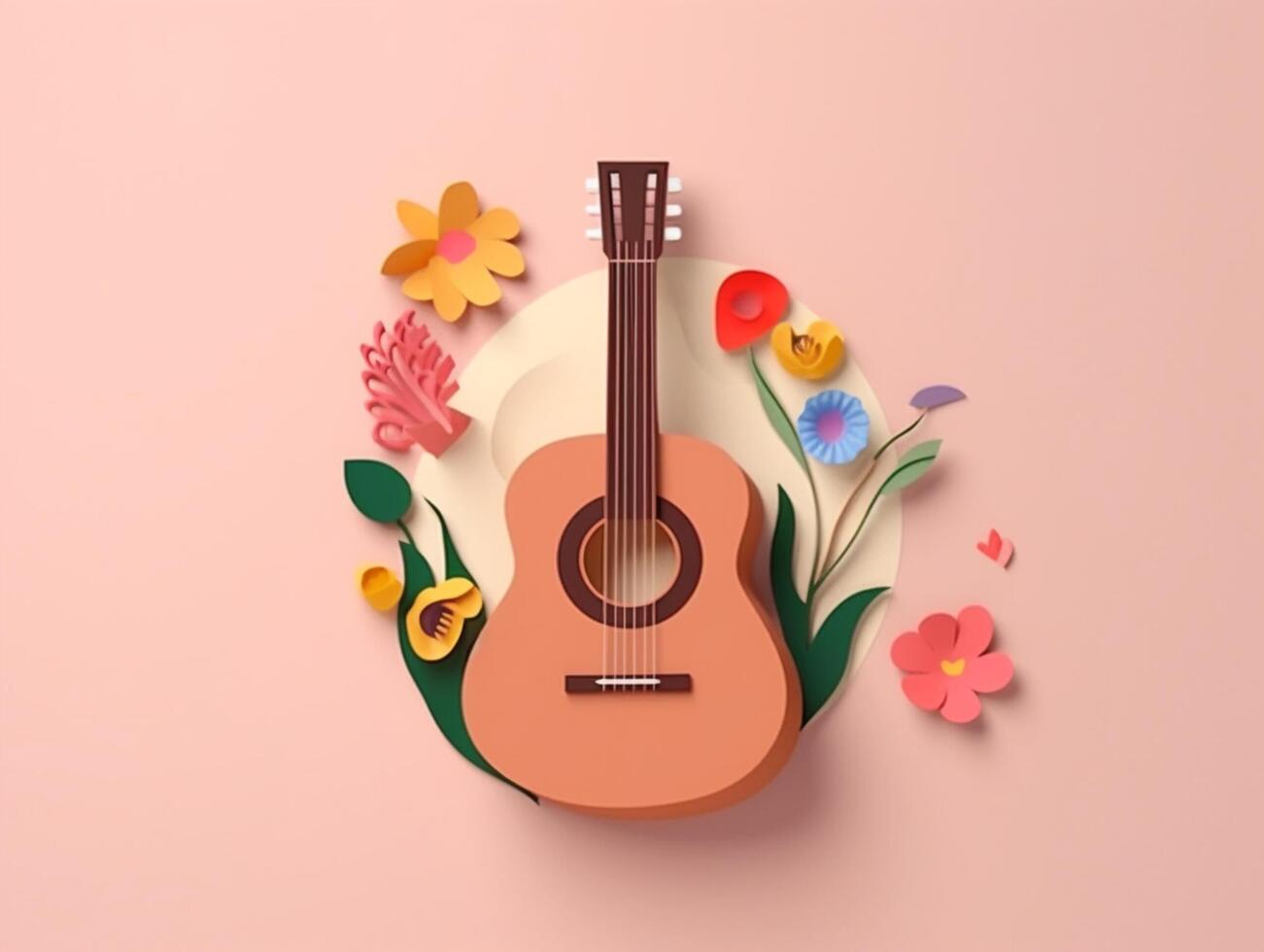 Minimalist modern mexican Cinco de Mayo holiday background, solid color background top view. Flat layout style, photo