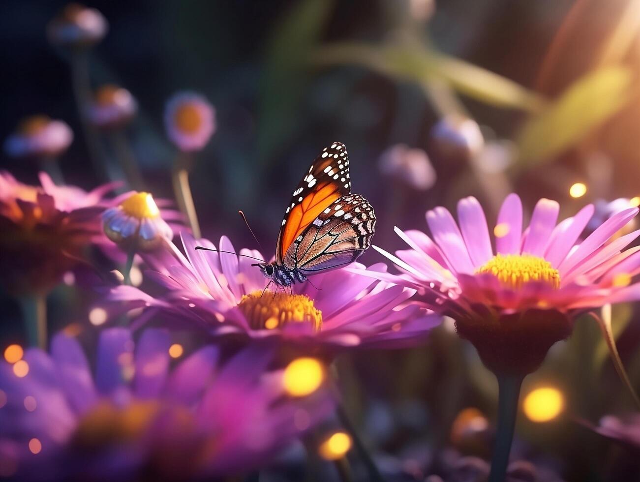 Spring Flower Natural Background Illustration photo