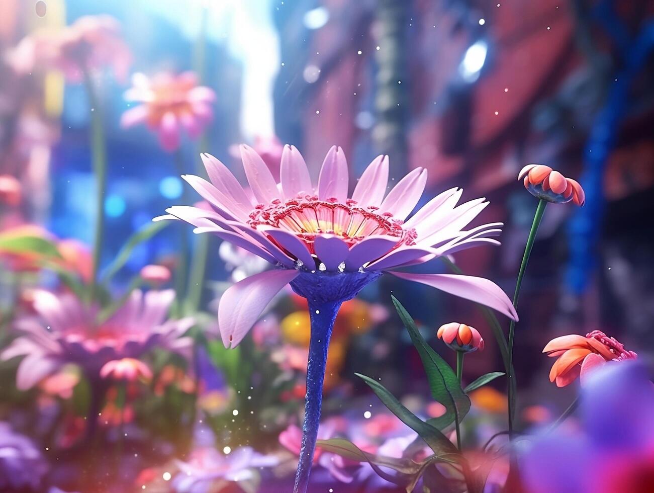 Spring Flower Natural Background Illustration photo