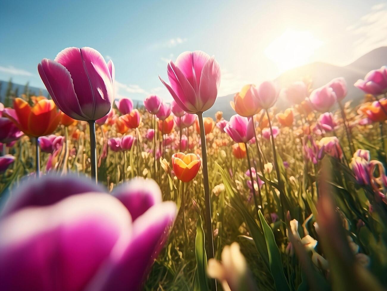 Tulip Flower. aesthetic photo