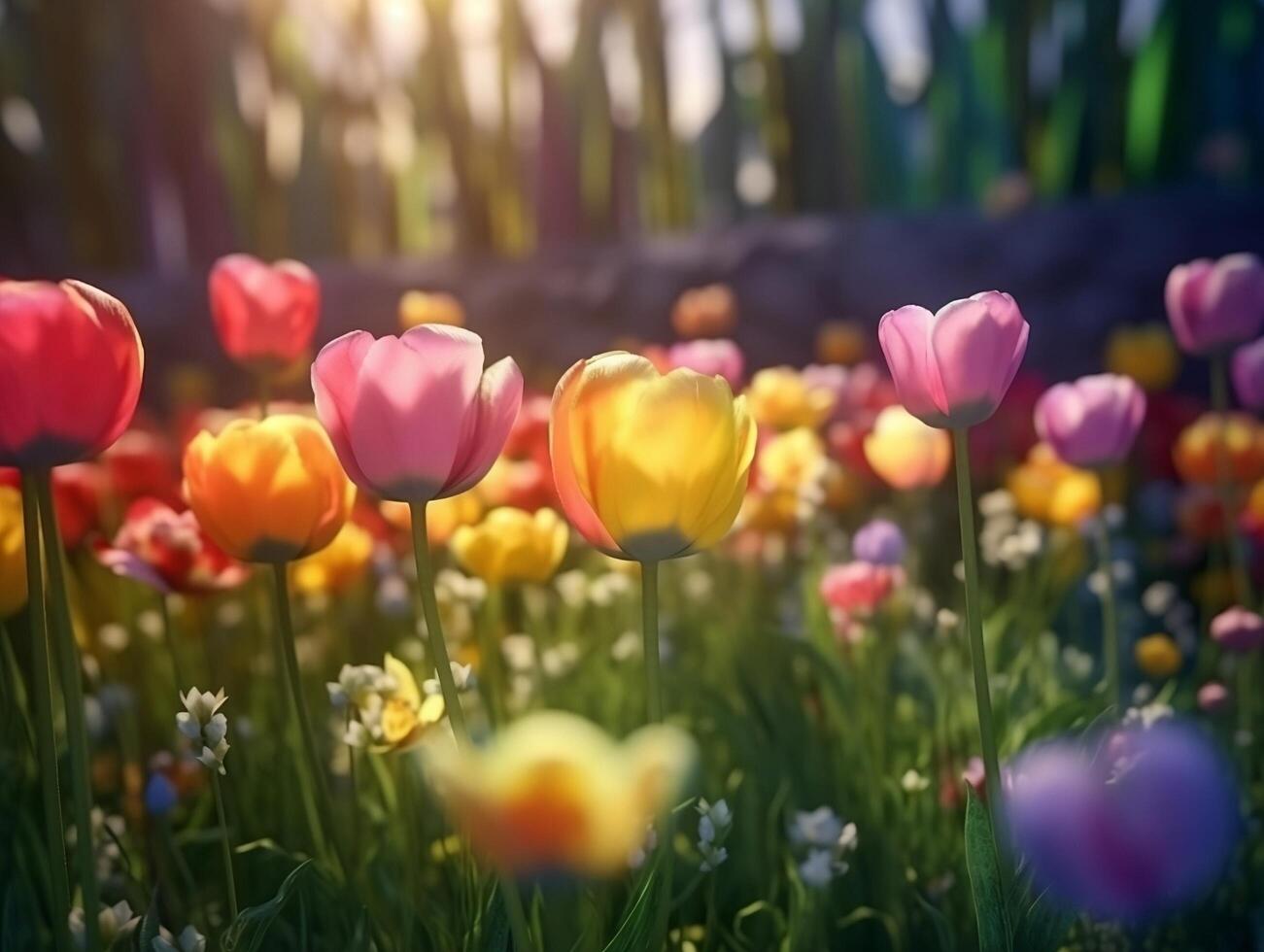 Tulip Flower. aesthetic photo