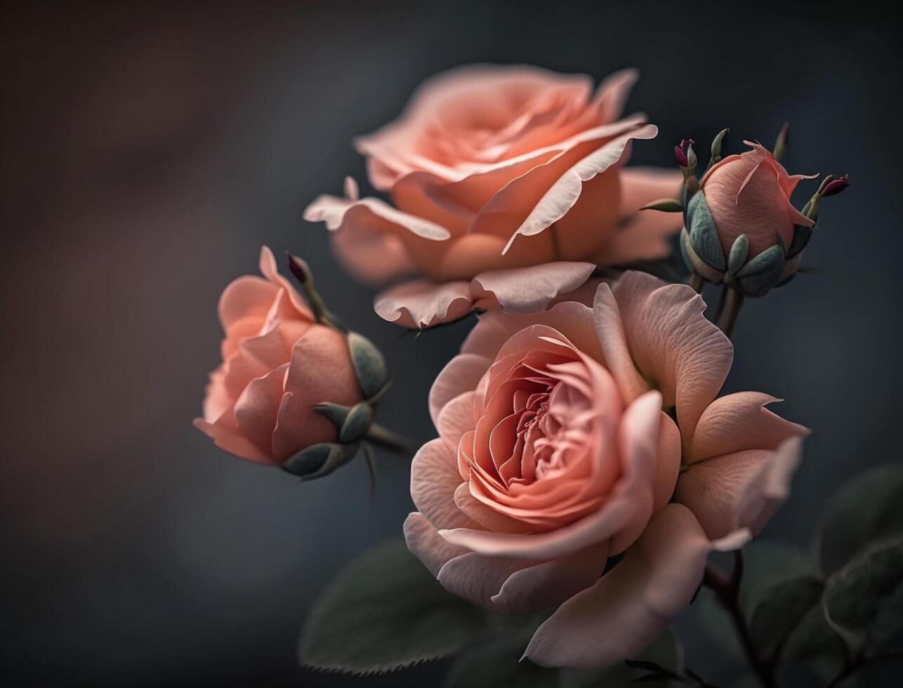 Background image of pink roses. photo