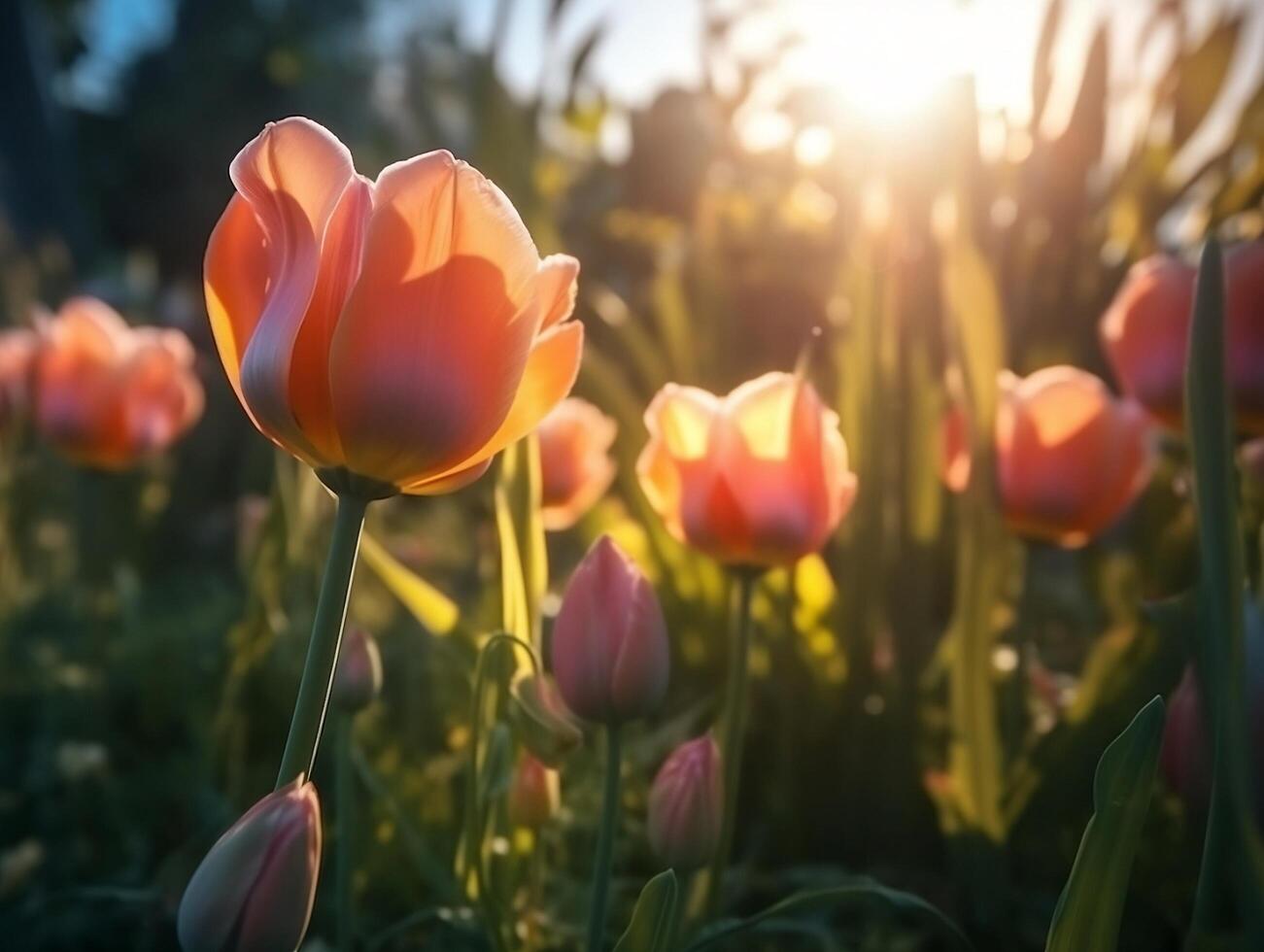 Tulip Flower. aesthetic photo