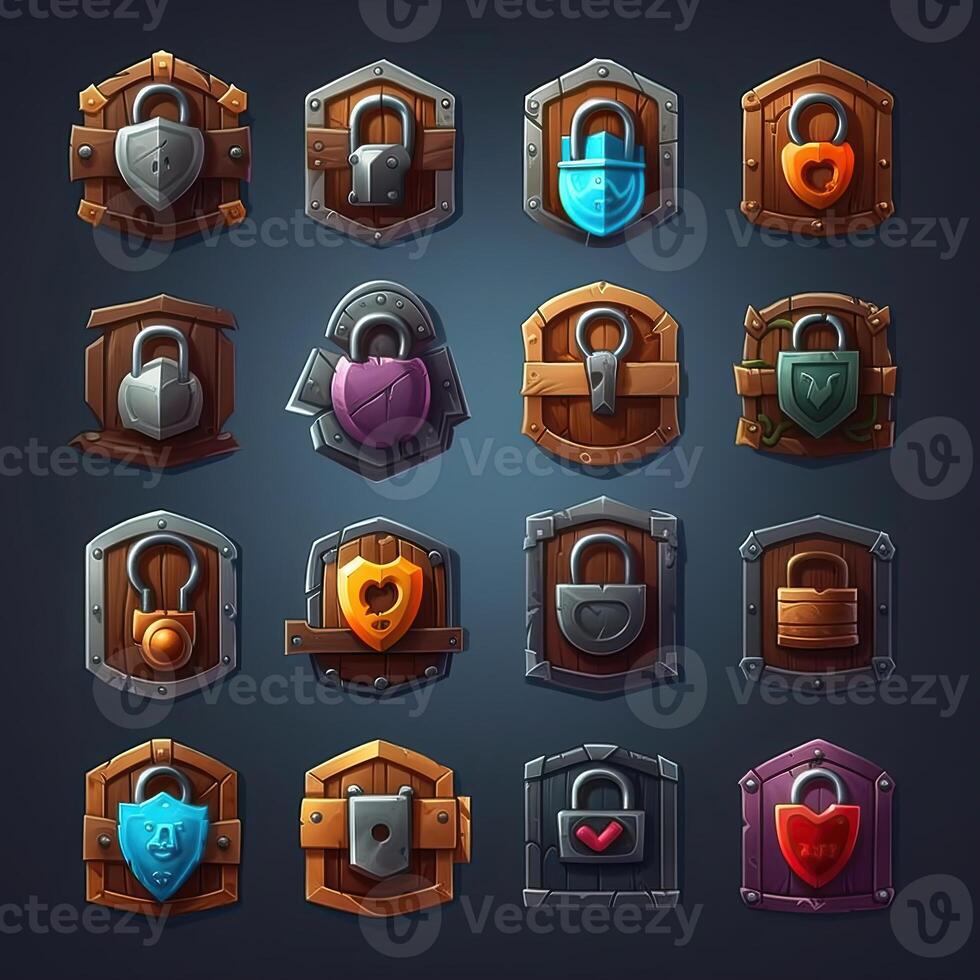 element lock key game ai generated 23773843 Stock Photo at Vecteezy